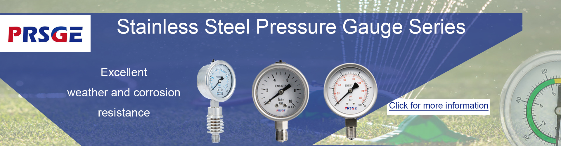 Stainless steel pressure gauge