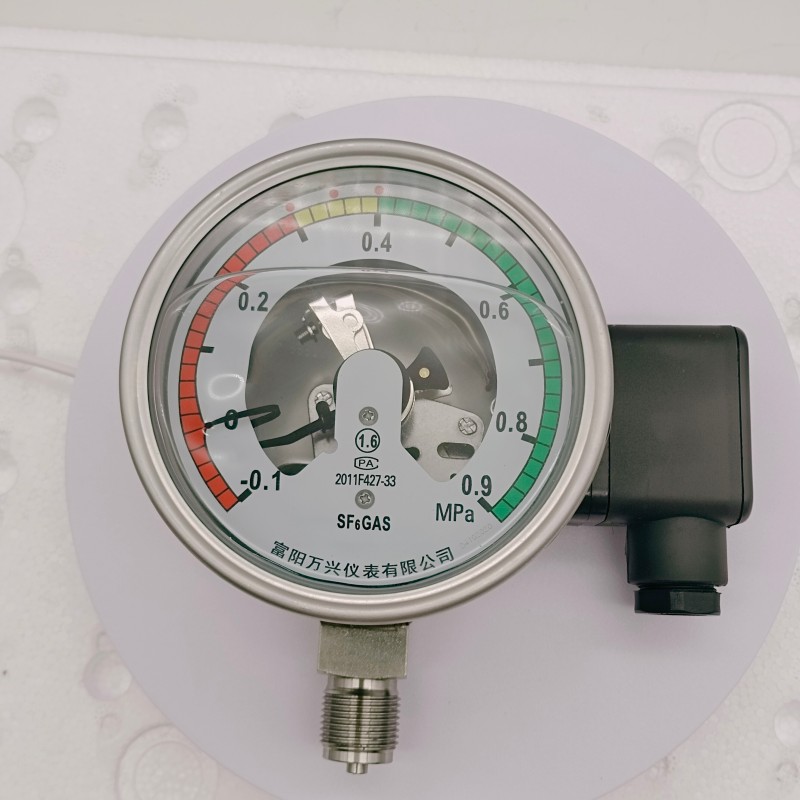 六氟化硫气体压力密度表YX100SF6